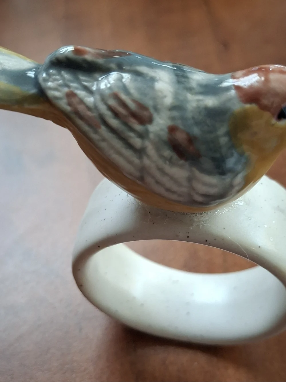 Ceramic Bird Napkin Ring